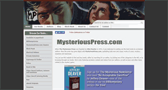 Desktop Screenshot of mysteriouspress.com